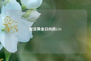 现货黄金日内跌1.3%