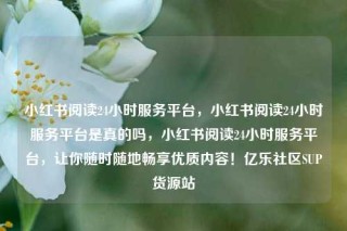 小红书阅读24小时服务平台，小红书阅读24小时服务平台是真的吗，小红书阅读24小时服务平台，让你随时随地畅享优质内容！亿乐社区SUP货源站