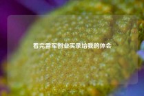 看完雷军创业实录给我的体会