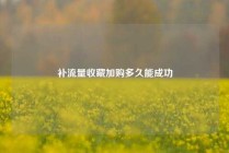 补流量收藏加购多久能成功