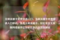 无限流量卡免费申请入口，无限流量卡免费申请入口移动，免费无限流量卡，轻松享受无限制网络服务亿乐社区低价自营货源站