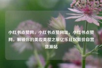 小红书点赞网，小红书点赞网址，小红书点赞网，解锁你的美妆美妆之旅亿乐社区低价自营货源站