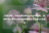 抖音点赞，抖音点赞自助平台24小时服务，探秘抖音，解锁点赞背后的秘密亿乐社区SUP货源站