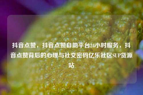 抖音点赞，抖音点赞自助平台24小时服务	，抖音点赞背后的心理与社交密码亿乐社区SUP货源站  第1张