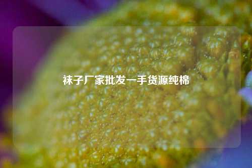 袜子厂家批发一手货源纯棉  第1张
