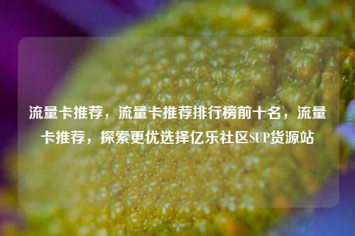 流量卡推荐，流量卡推荐排行榜前十名	，流量卡推荐，探索更优选择亿乐社区SUP货源站  第1张